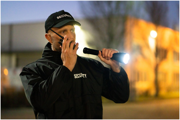 Security guards patrol in Ventura